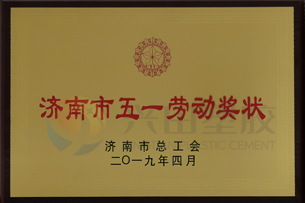 “济南市五一劳动奖状”（2019年）
