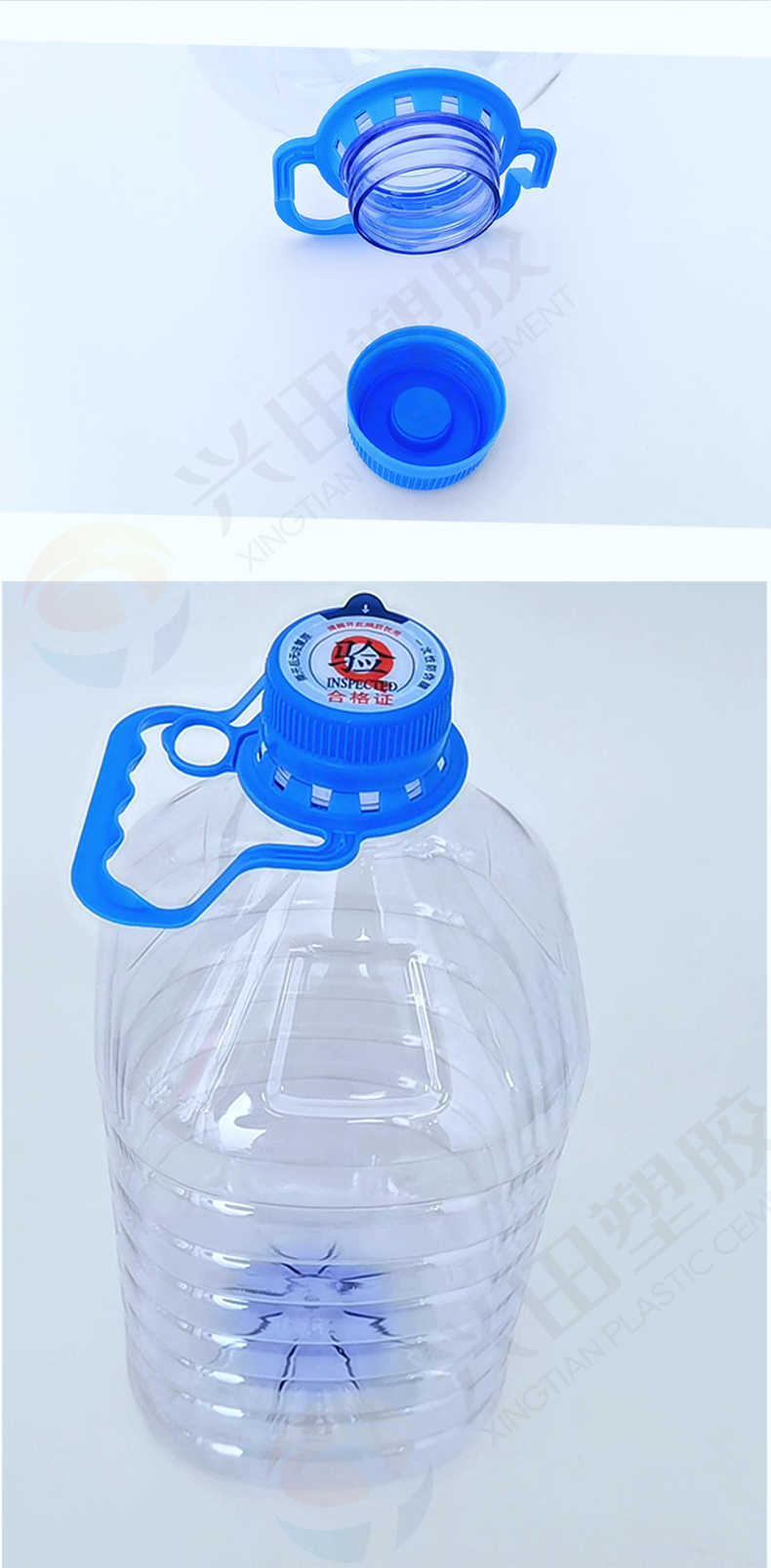 济南5L一次性PET塑料纯净水水桶生产加工厂家